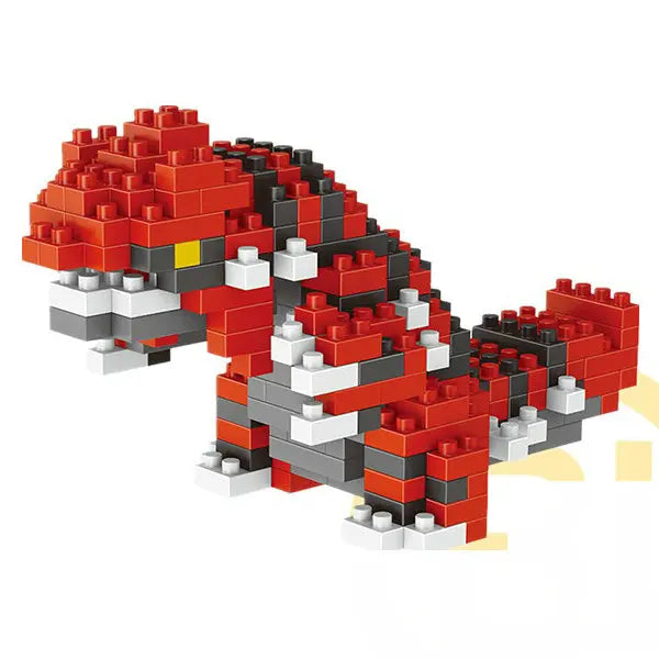 DIY Pokemon Blocks Small Cartoon Mini Building Block Pikachu Charizard Eevee Mewtwo Anime Assemble Action Model Dolls Toys