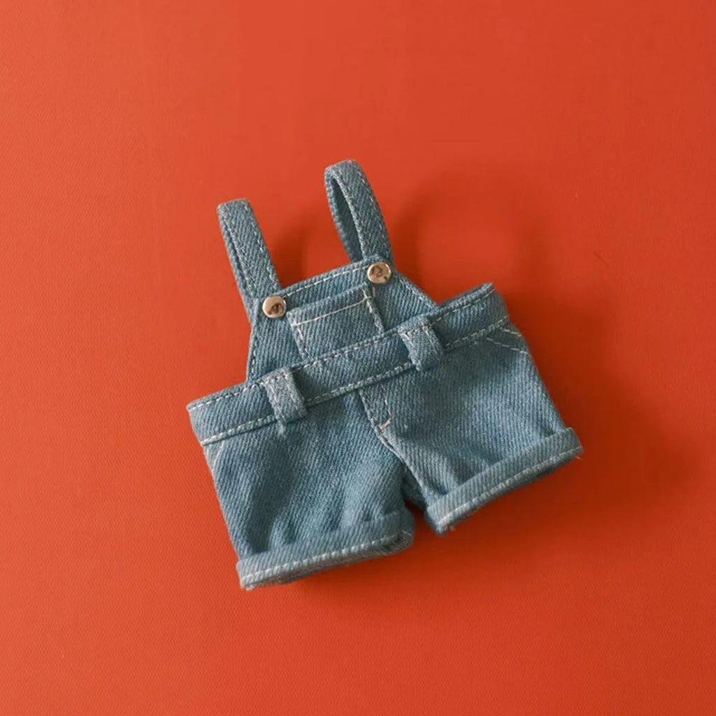 Cute Plush Doll Clothes for Labubu Clothing Solid Candy Color Overalls Pants Outfit Dolls Accessories