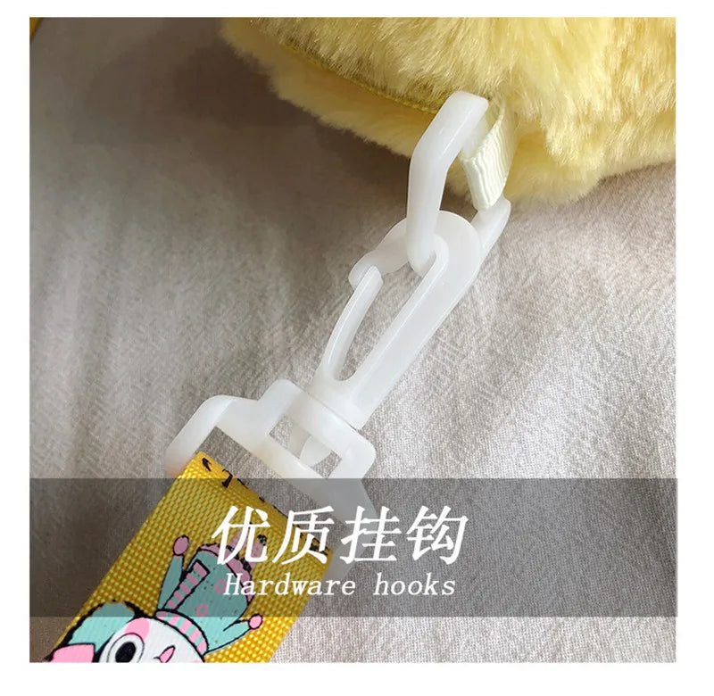 28cm Cute LaLafanfan Cafe Duck Plush Backpack Kawaii Toys Stuffed Crossbody Bag Doll Shoulder School Bag for Girls Gift