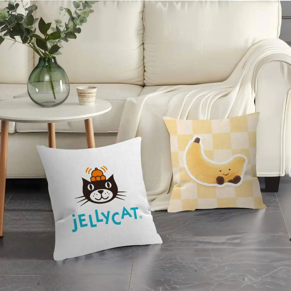 Cute Cartoon J-JellycatS Anime(1)  Maple Design Cushion Cover Happy Autumn Harvest decor Holiday Decorati Pillow Cover