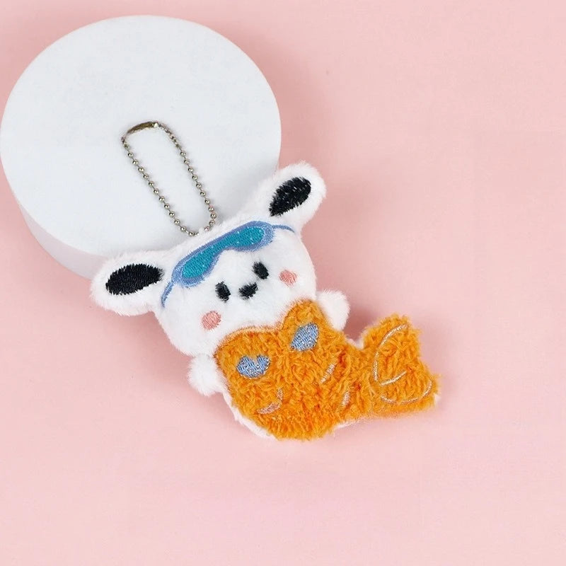 Miniso Halloween decorations Little Demon Sanrio Plush pendant Apiao style Kulomi bag hanging decoration