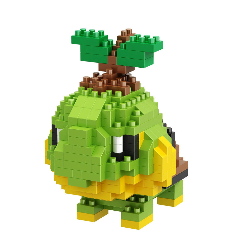 DIY Pokemon Blocks Small Cartoon Mini Building Block Pikachu Charizard Eevee Mewtwo Anime Assemble Action Model Dolls Toys