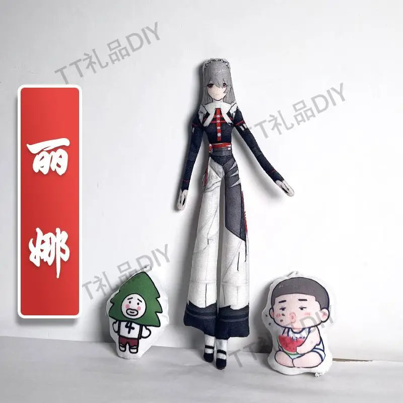 Game Zenless Zone Zero Wise Belle Nicole Demara Von Lycaon Cosplay Doll Plush Stuffed Dolls Abstract Twistable Wire Accessories