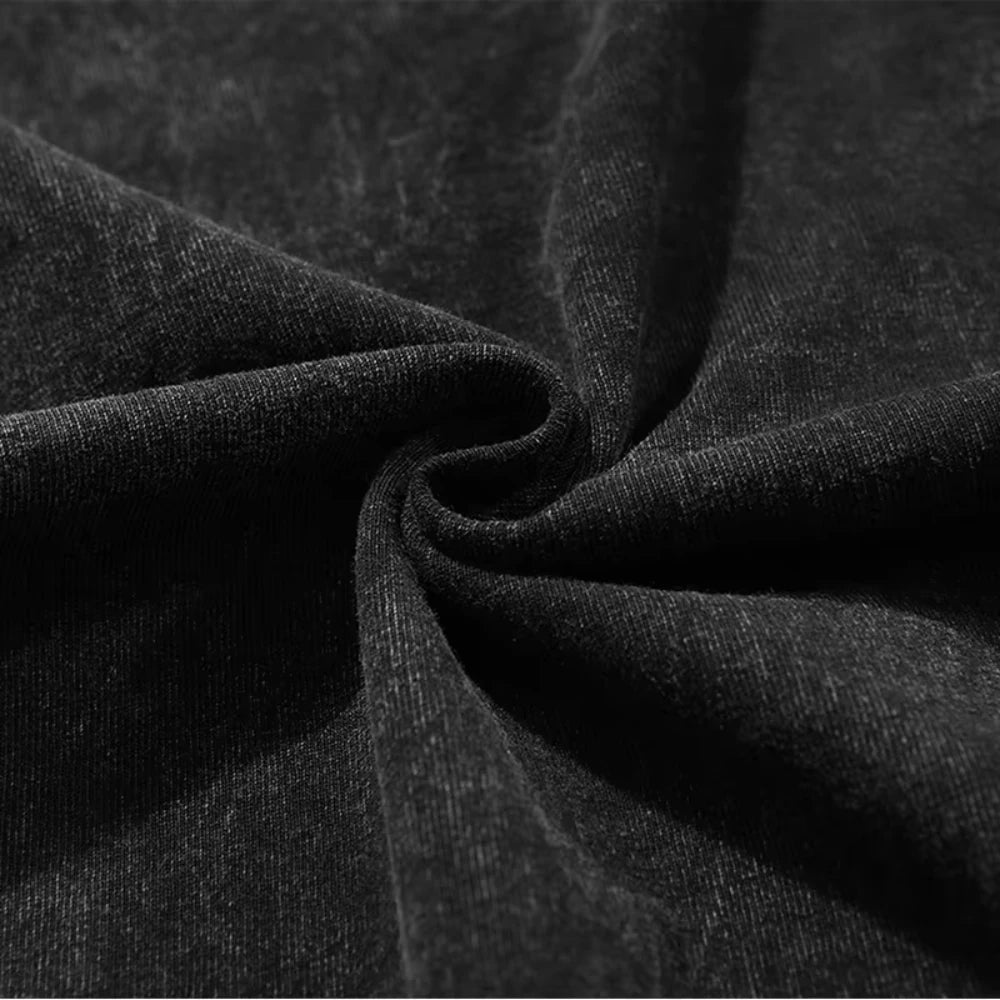 Anime Demon Slayer Shinazugawa Sanemi Cool Printed T-shirt Women Tshirts Vintage Washed Cotton Tee Harajuku Gothic Men T Shirt