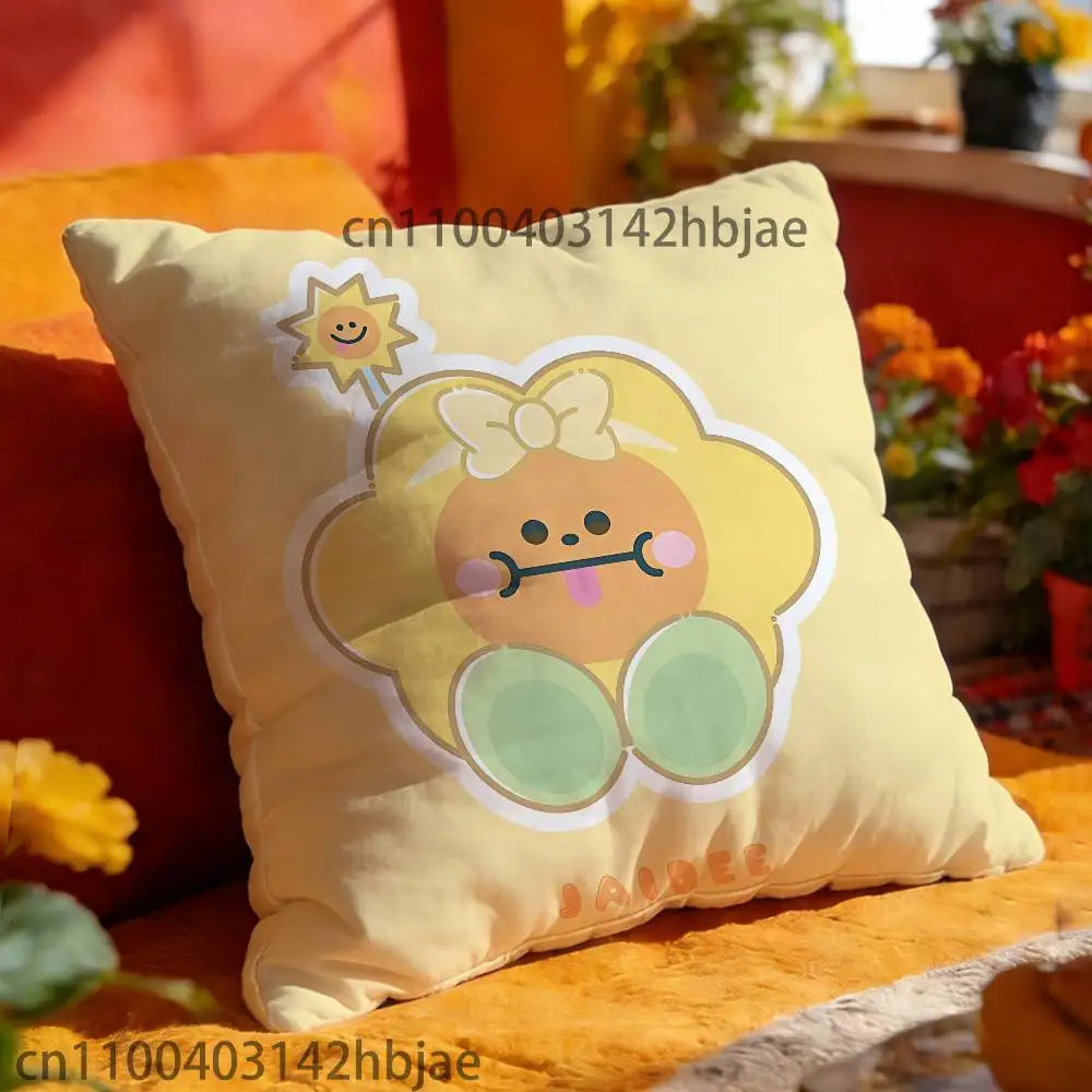 Thai CP JoongDunk Pillow Case For Sofa Decor Car Office Room Printing Cushion Cover Decorations and Protector