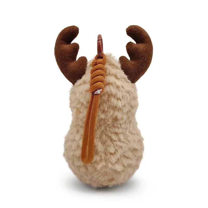 Cute Peanut Plush Toys Stuffed Soft Peanut Plushies Keychain Small Pendant Bag Key Decor Kids Toys Kid Gift