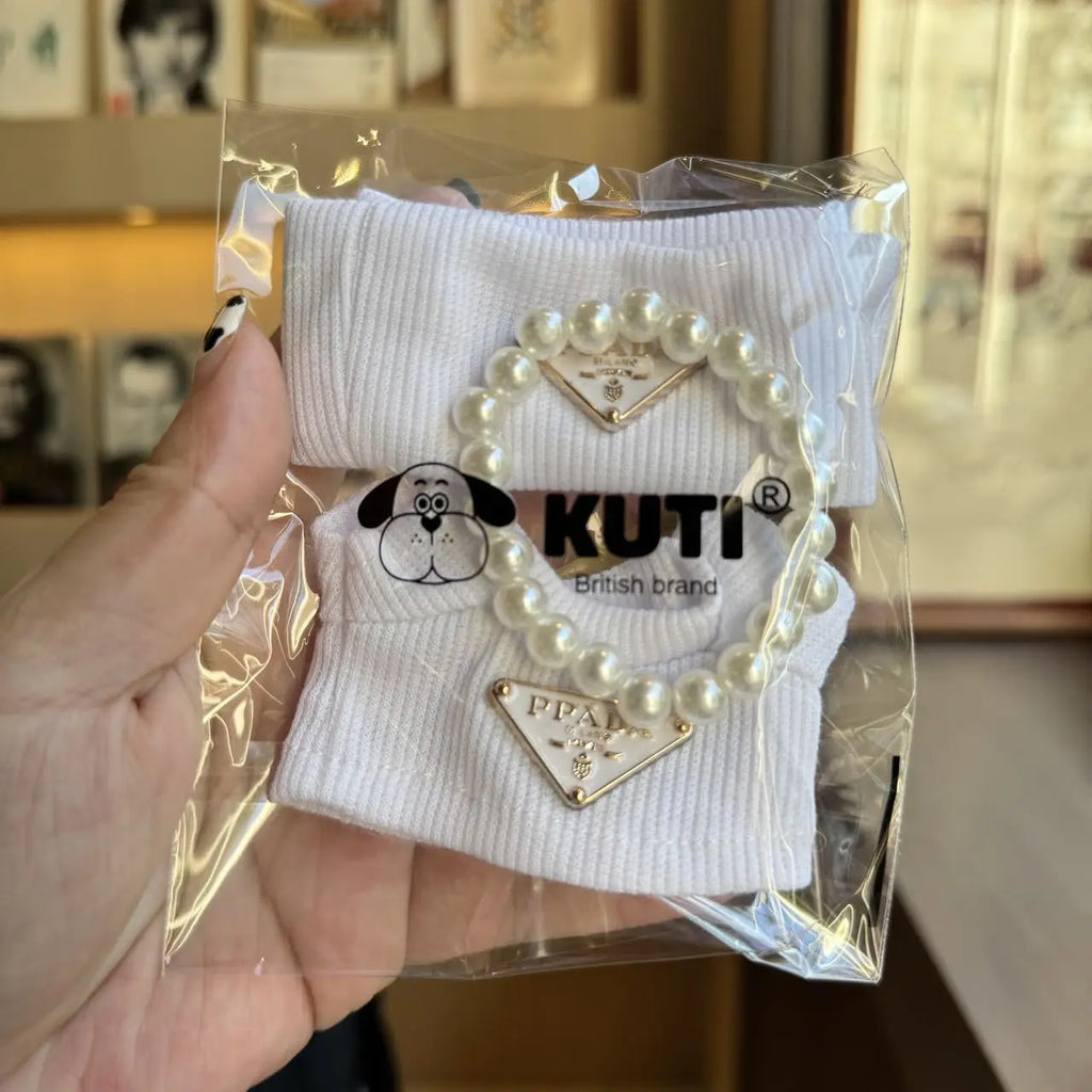 Fashion Sweater Clothes for Labubu Dolls Accessories Korea Style Pearl Necklace for Labubu V1 V2 Dolls Clothes Outfit Accessorie