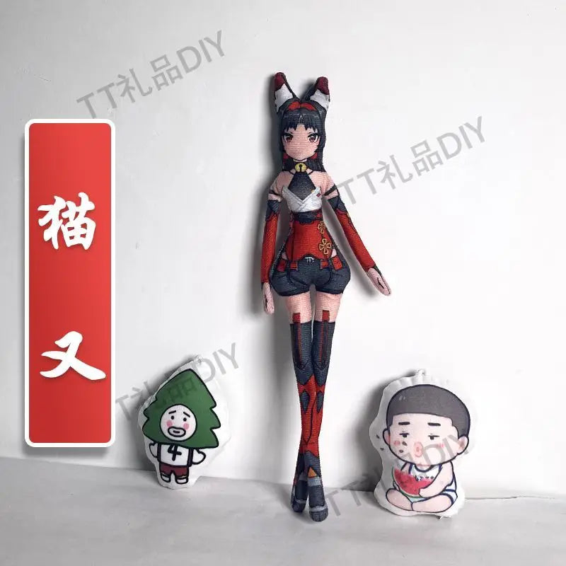Game Zenless Zone Zero Wise Belle Nicole Demara Von Lycaon Cosplay Doll Plush Stuffed Dolls Abstract Twistable Wire Accessories