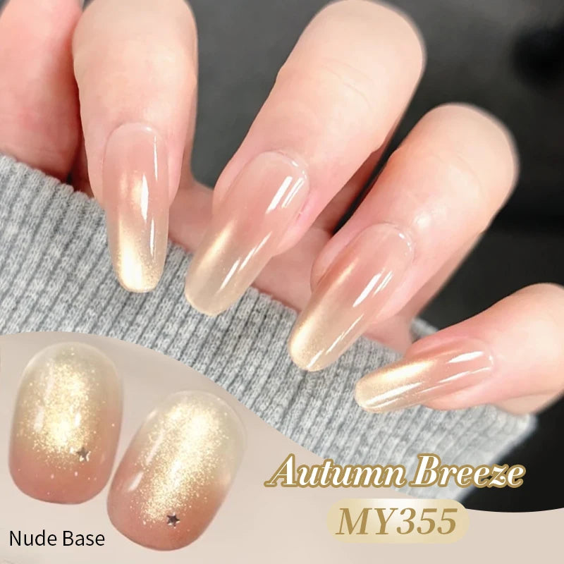 BORN PRETTY 10ml Auroras Glitter Cat Magnetic Gel Nail Polish Jelly Glass Bead Semi Permanent Soak Off UV LED Varnish Manicure