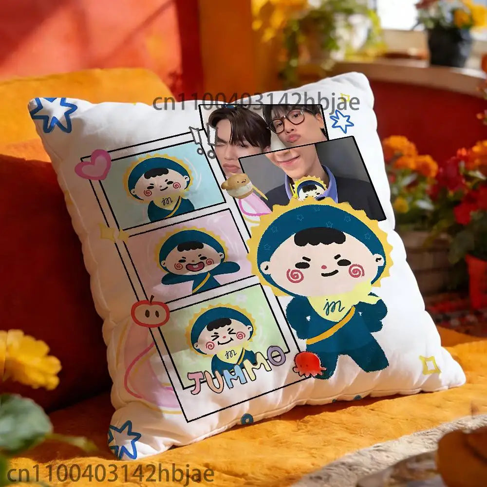 Thai CP JoongDunk Pillow Case For Sofa Decor Car Office Room Printing Cushion Cover Decorations and Protector