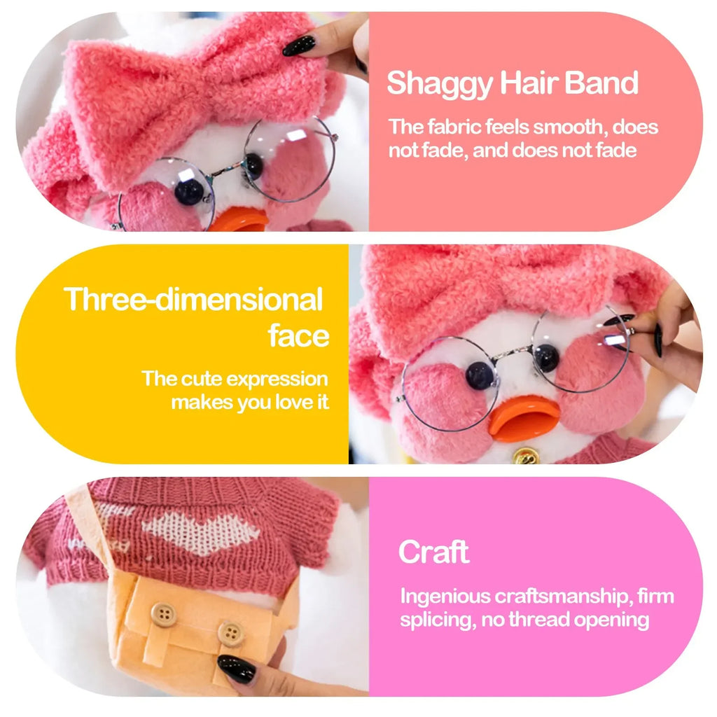 30cm Pato Plush Lalafanfan Duck Cute Stuffed Toys yellow Duck Hug  Flifan Duck Kawaii Plushes Animal Plushies Pillow Soft Toy