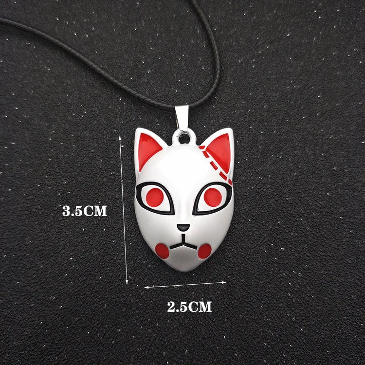 demon slayer pendants key chaintanjiro zodiac rabbit mask y2k accessories cartoon anime metal pendant men cosplay halloween gift