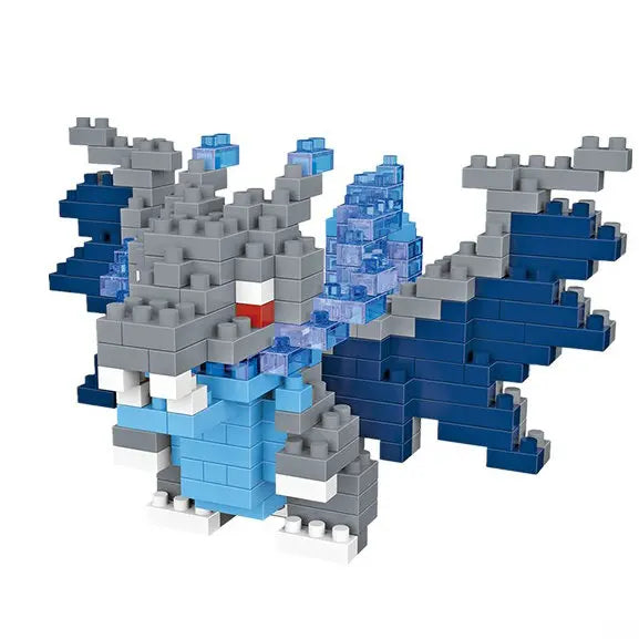 DIY Pokemon Blocks Small Cartoon Mini Building Block Pikachu Charizard Eevee Mewtwo Anime Assemble Action Model Dolls Toys