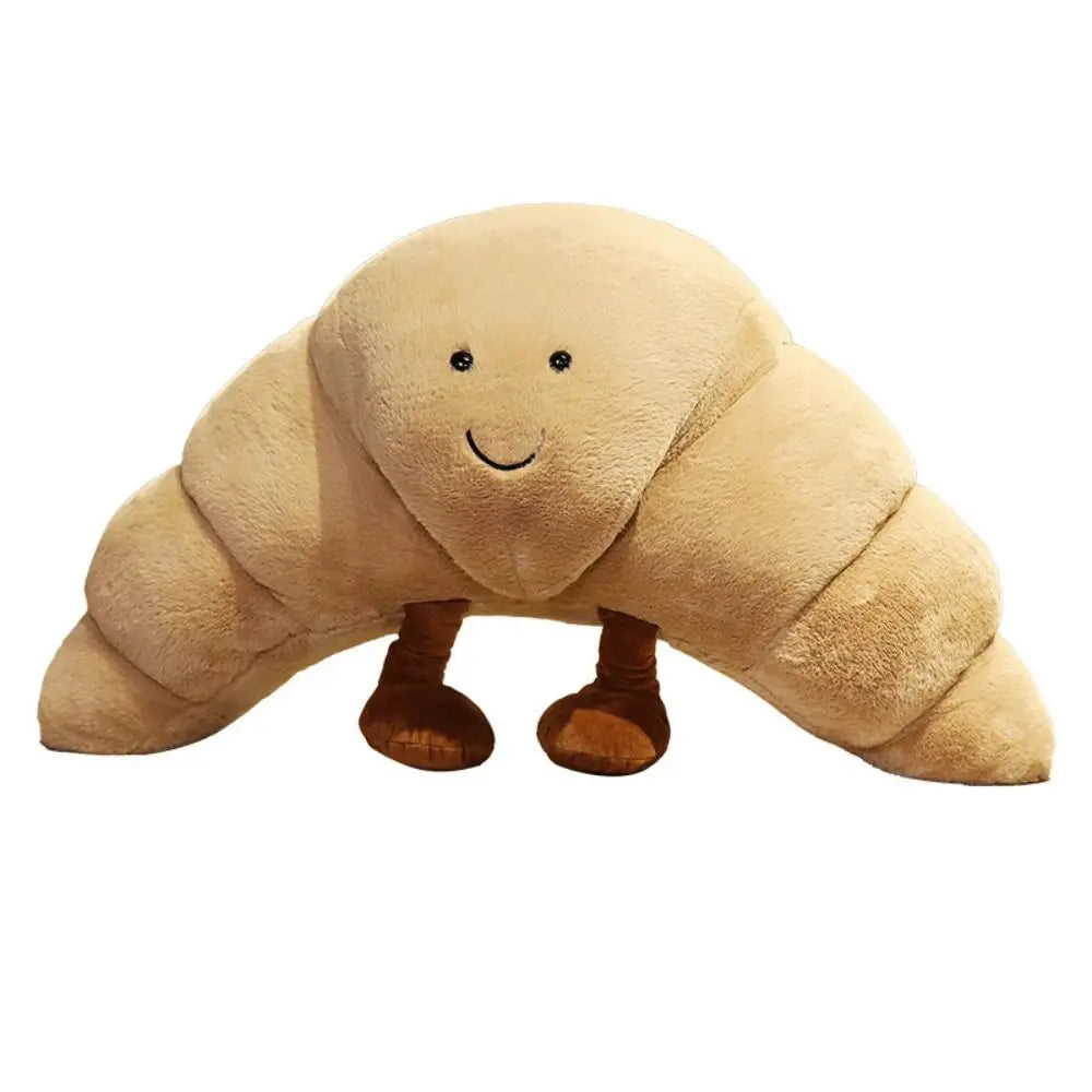 Rag Doll Toy Sofa Decoration Stuffed Animals Croissant Plush Smile Bread Pillow Plush Toys Smile Croissant Bread Pillow