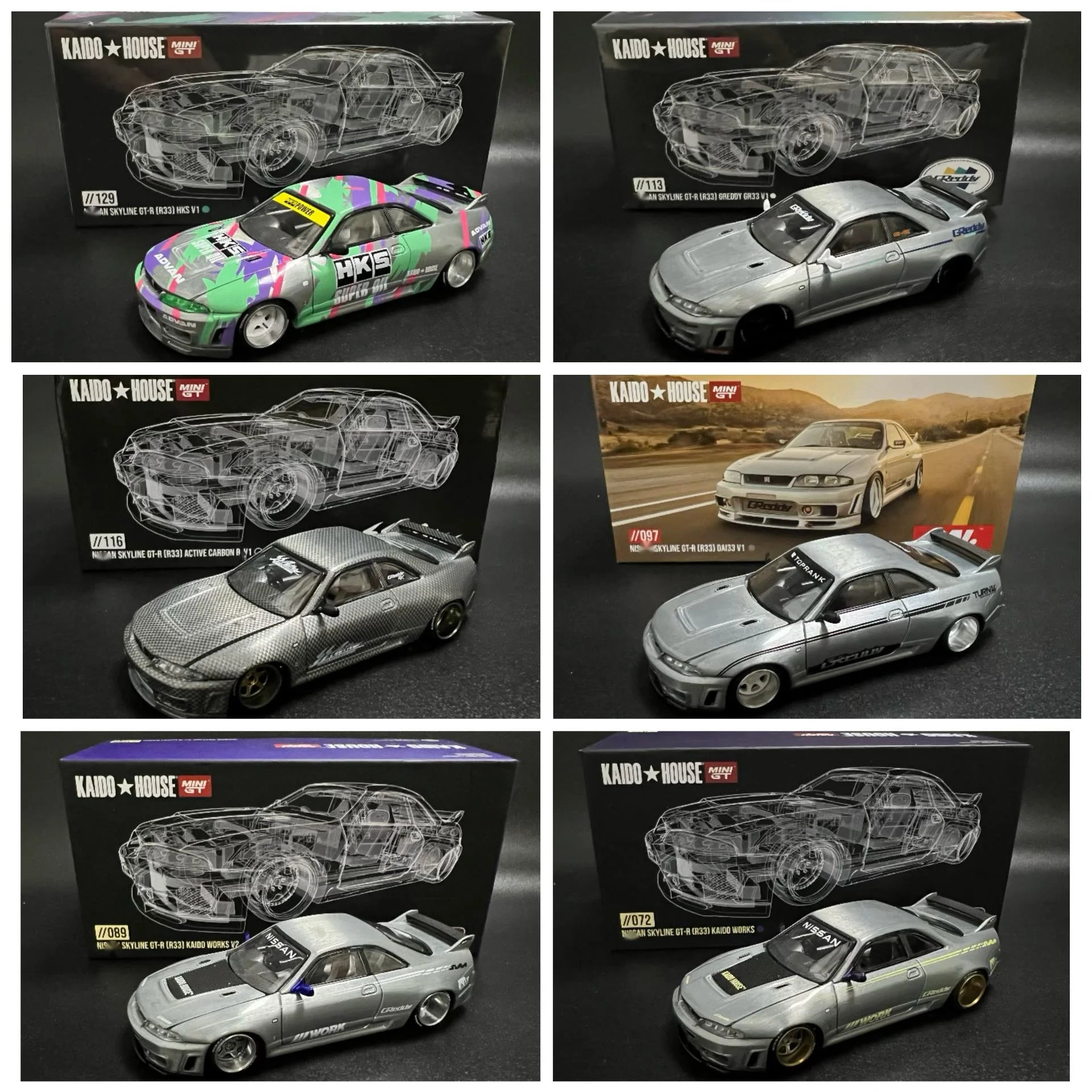1/64 KaidoHouse hidden NSX R33 R34 Datsun 510 EF Pickup