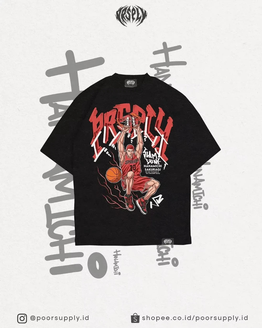 2025 Summer Anime Slam Dunk Print T-Shirt Men's Oversized Japanese Manganese Women Short Sleeve Fast Shipping Cotton T Shirt