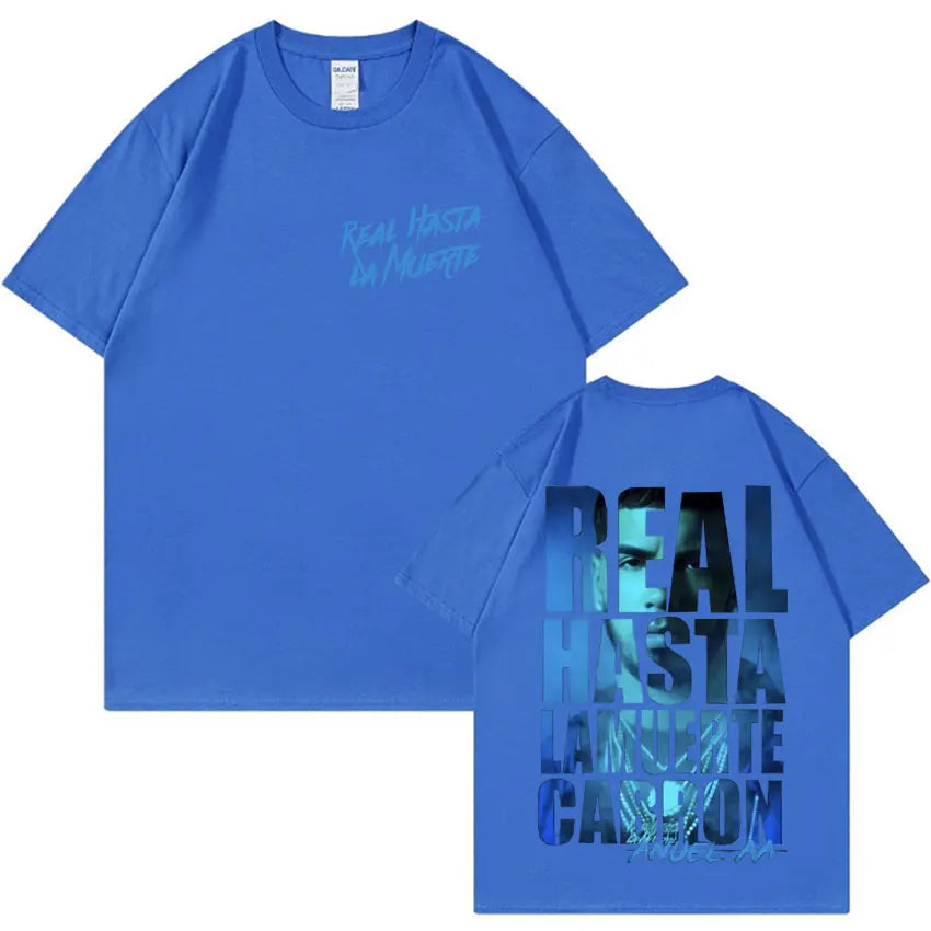 Anuel AA Tour 2025 Fashion Double Sided Print High Street Graphic Comfort Tee Shirts Mens Casual Aesthetic Oversized Y2K Tshirts