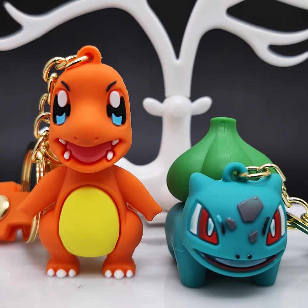 2024 the New Pokemon Keychain Pikachu Koda Duck Pendant Jewelry Figurines Doll Cartoon