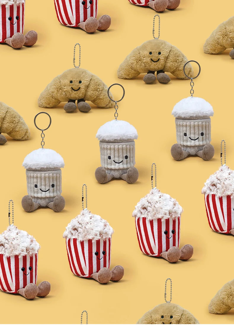 Cartoon Christmas Peanut Doll Plush Toy Bag Pendant Keychain Christmas Gift