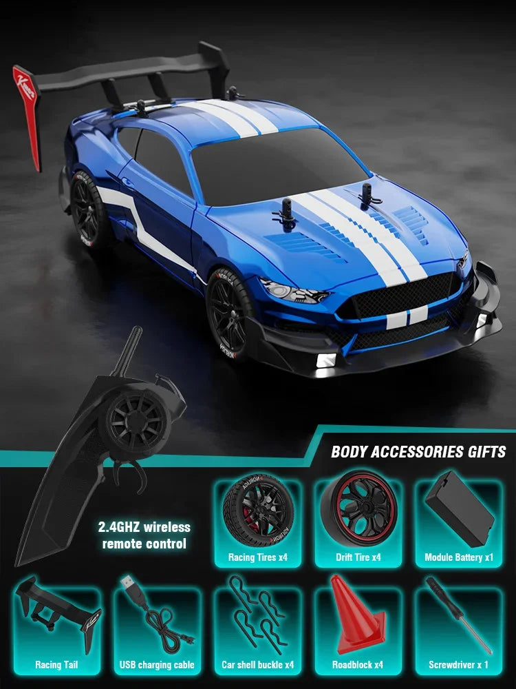 1/14 Large Remote Control Drift Car 2.4G 50km/h High Speed Electric RC Racing Supercar Toys for Boys Children's Birthday Gift