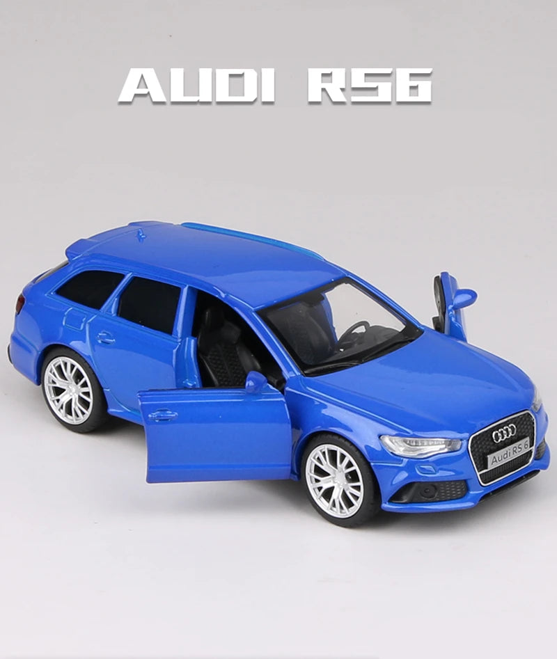 1:36 RS6 Station Wagon Car Model Alloy Diecasts Toy Vehicles Car Metal Model High Simulation Pull Back Collection Childrens Gift