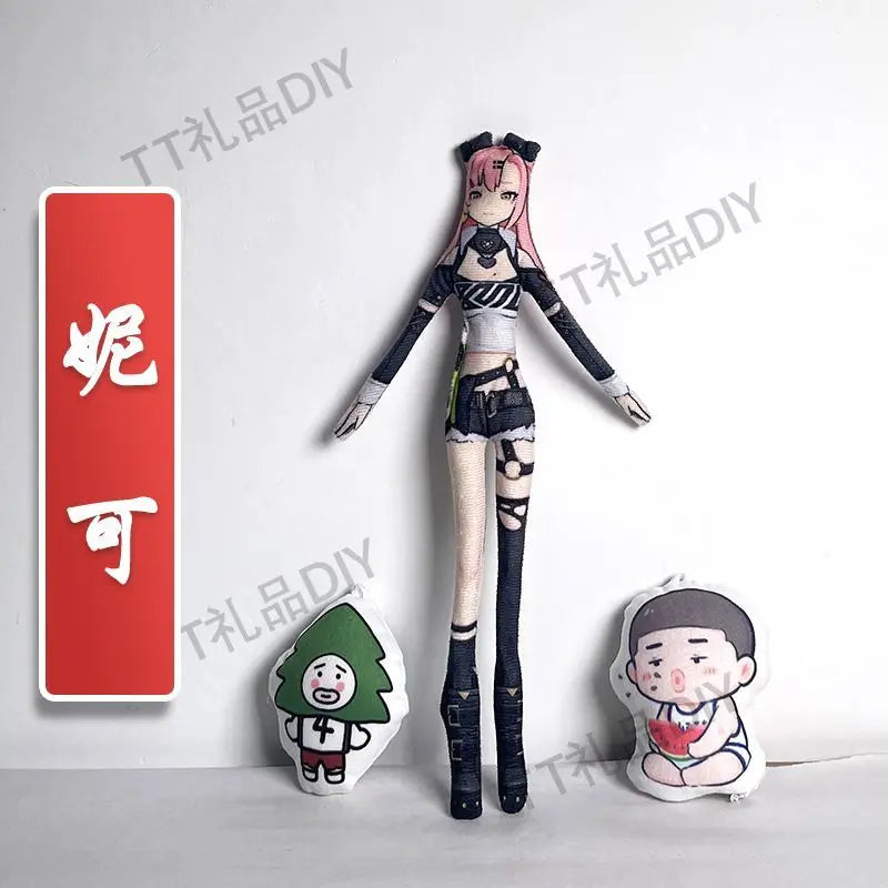 Game Zenless Zone Zero Wise Belle Nicole Demara Von Lycaon Cosplay Doll Plush Stuffed Dolls Abstract Twistable Wire Accessories
