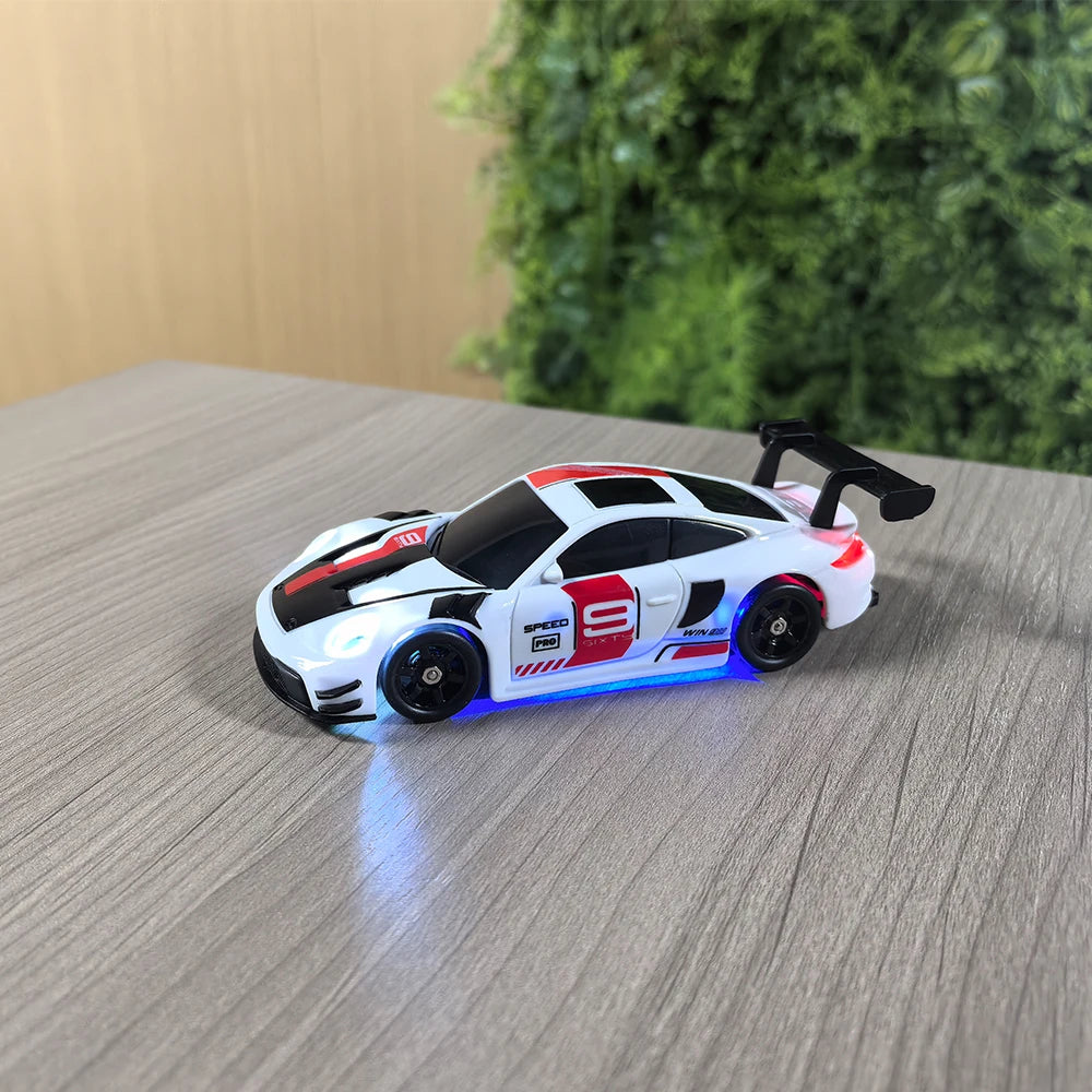 HBToys 1:43 Scale RC Car Simulation Racing Model Dual-Body Dual-Tire Version 2.4G 4WD ESP Gyro Drift Car for Toy Hobbies