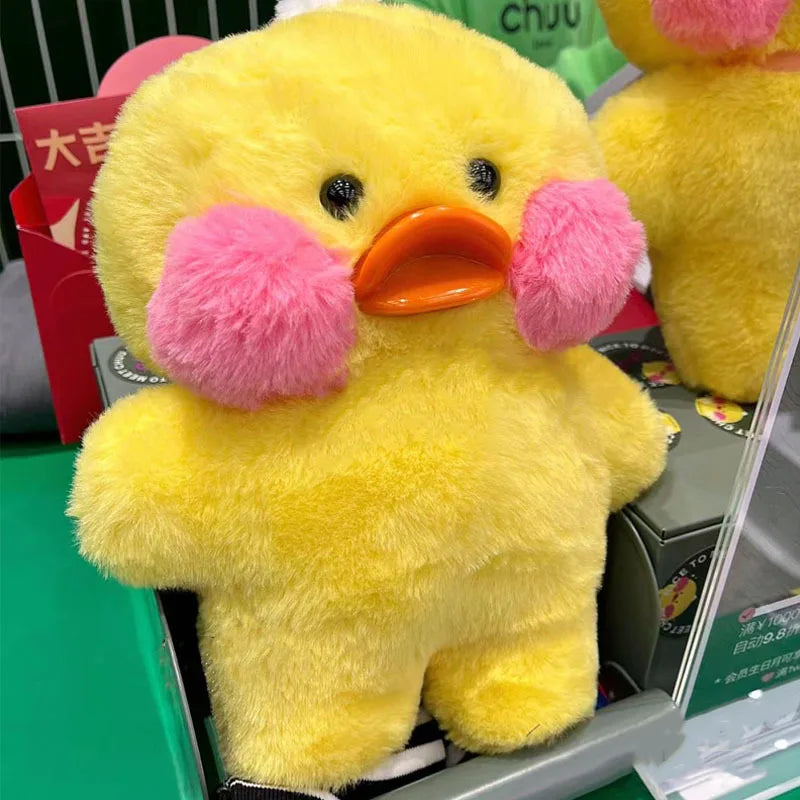 30cm Kawaii Lalafanfan Duck Plush Doll Lalafanfan Duck Plush Toy Soft Stuffed Animal Doll Room Decor Girls Birthday Xmas Gifts