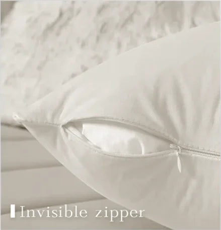 Luxury T-Tom F-Ford Pillow Case Anti-dustmite Pillowcase Invisible Zipper Silky Short Plush Sofa Cushion Cover