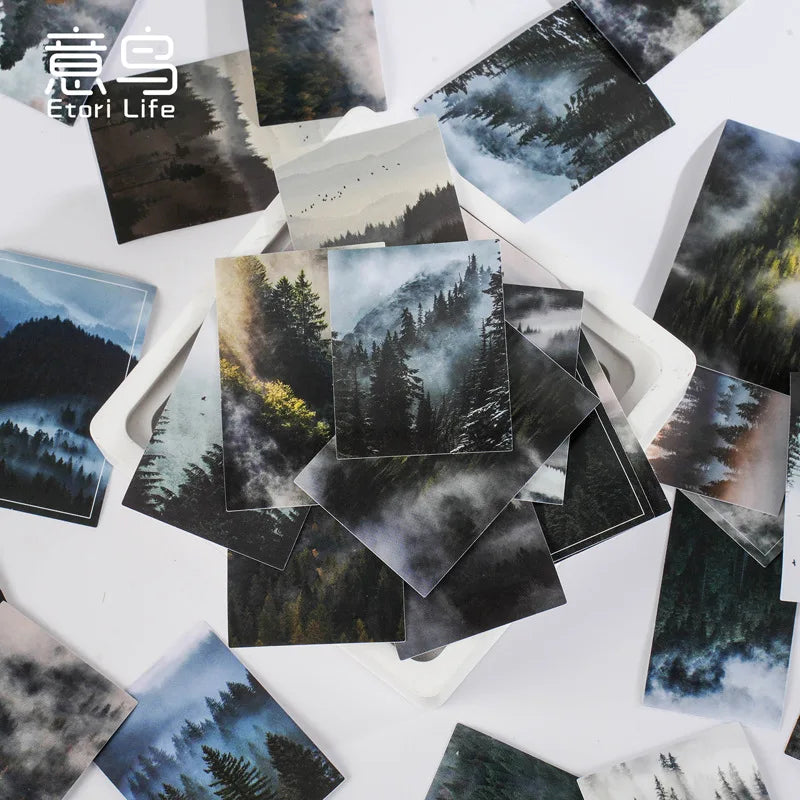 30 Pcs Kawaii Paper Sticker Set Deep Forest Self-adhesive Stationery Stickers For Arts Craft Diy Scrapbooking Diary Album Planne