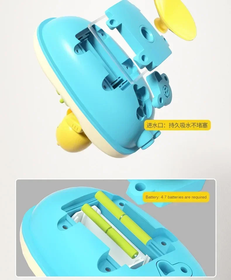 Cute Duck Electric Water Spray Bathroom Bathing Toys Baby Bath Toys Kids Bath And Shower Bathtubs Interactive Boy Girl Gifts Hot