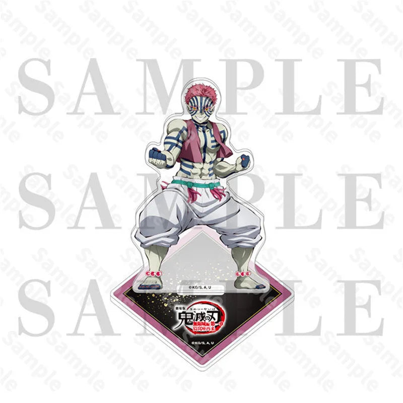 Demon Slayer Anime Peripheral Acrylic Stand Model Kimetsu No Yaiba Douma Kokushibo Akaza Desktop Ornament Fans Collect Gift