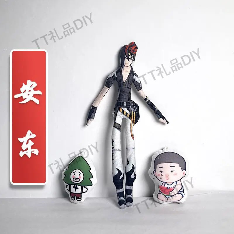 Game Zenless Zone Zero Wise Belle Nicole Demara Von Lycaon Cosplay Doll Plush Stuffed Dolls Abstract Twistable Wire Accessories