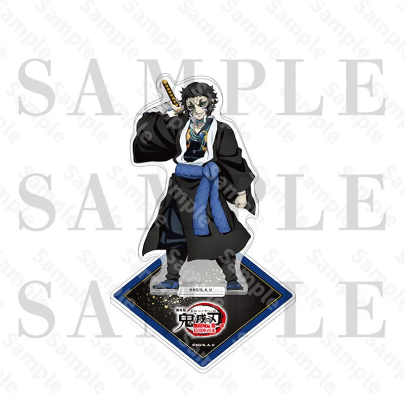Demon Slayer Anime Peripheral Acrylic Stand Model Kimetsu No Yaiba Douma Kokushibo Akaza Desktop Ornament Fans Collect Gift