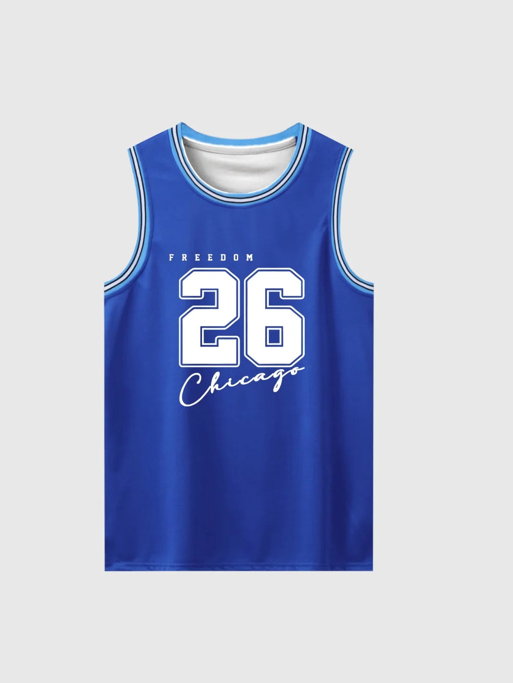 Men's Summer Vintage Crew Neck Sleeveless Sports T-Shirt Breathable Quick Dry Basketball Vest Running Training and Marathon