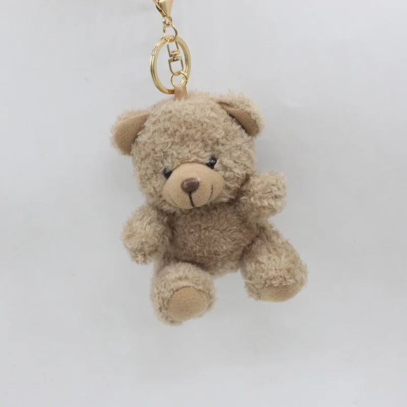 Cartoon Curly Teddy Bear Keychain Bag Pendant Creative Mobile Phone Case Accessories Accessories Doll Doll