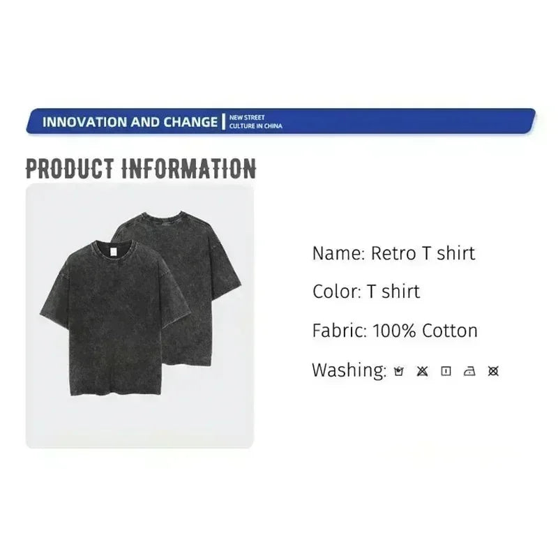 Anime Demon Slayer Shinazugawa Sanemi Cool Printed T-shirt Women Tshirts Vintage Washed Cotton Tee Harajuku Gothic Men T Shirt