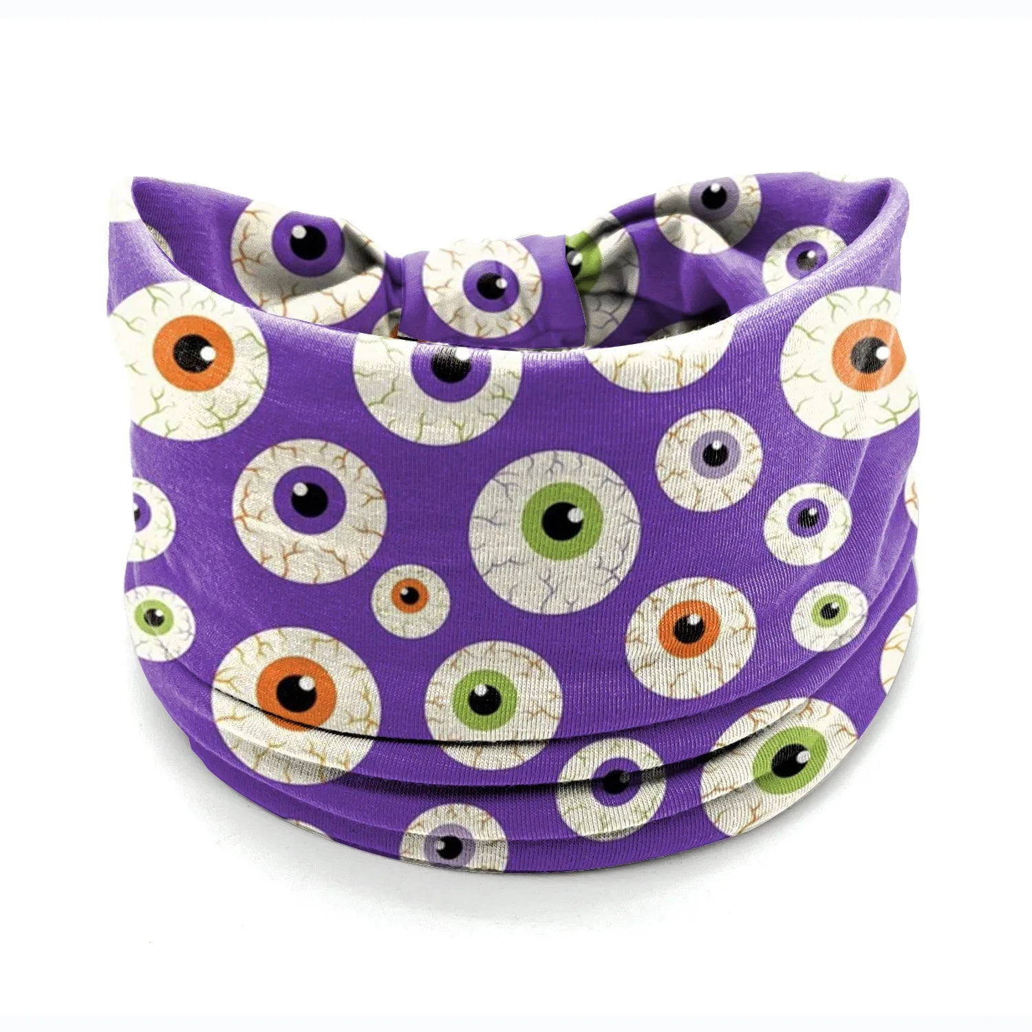 Halloween Headbands For Women Wide Turban Dress Up Costume Headwraps Pumpkin Spider Web Bad Skeleton Hair Band