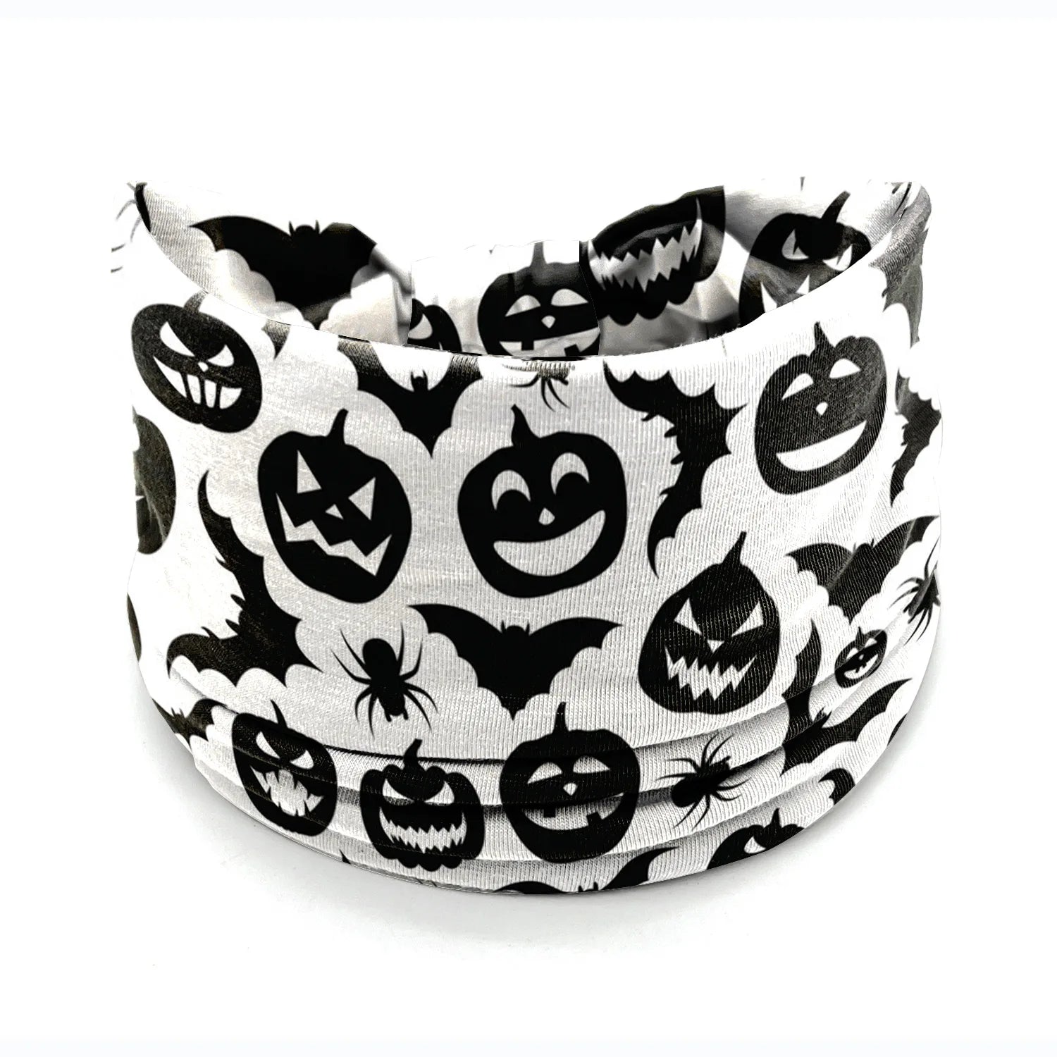 Halloween Headbands For Women Wide Turban Dress Up Costume Headwraps Pumpkin Spider Web Bad Skeleton Hair Band