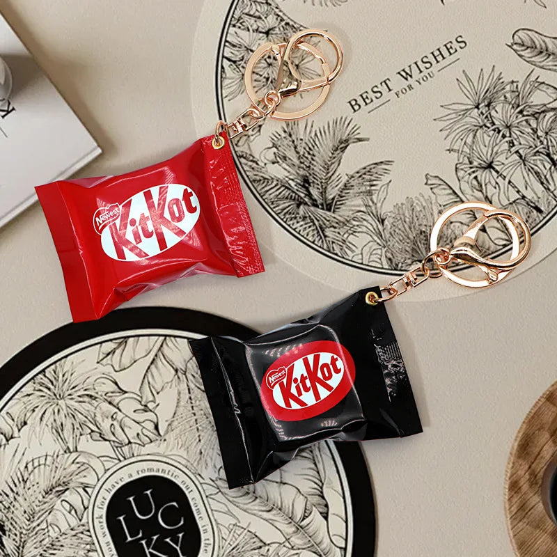 Miniature Kitkat Chocolate Pendant Mini Chocolate Keychain Food Toy Gacha Pendant
