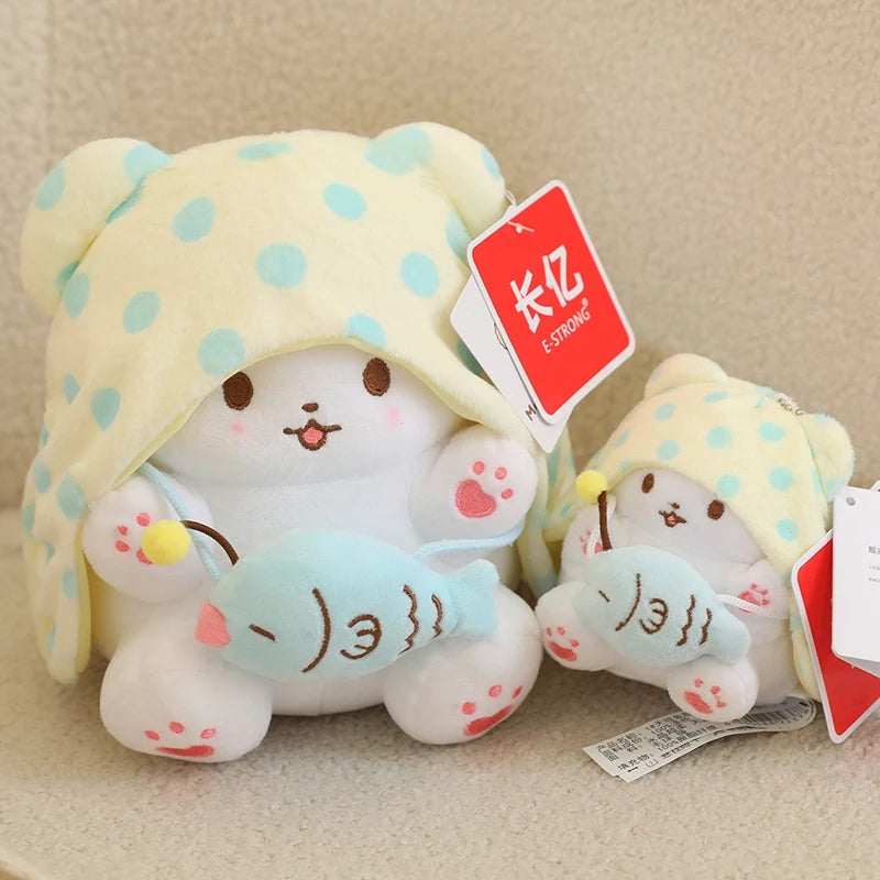 Sanrio Carpet Bear Plush Toy Pendant Kawaii Soft Stuffed Dolls Plush Keychains Home Car Decoration Plush Toys Phone Keyrings