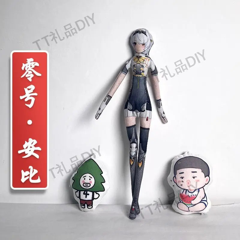 Game Zenless Zone Zero Wise Belle Nicole Demara Von Lycaon Cosplay Doll Plush Stuffed Dolls Abstract Twistable Wire Accessories
