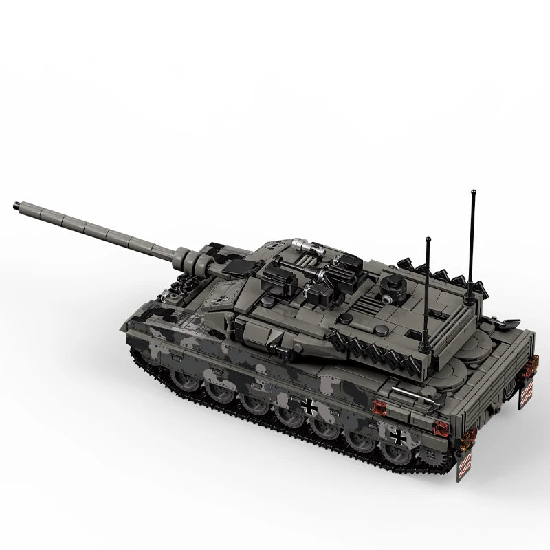 World War 2 WW2 Army Military Soldiers SWAT Leopard 2A7 Main Battle Tank Assemble Building Blocks Bricks Children's Toys Gift