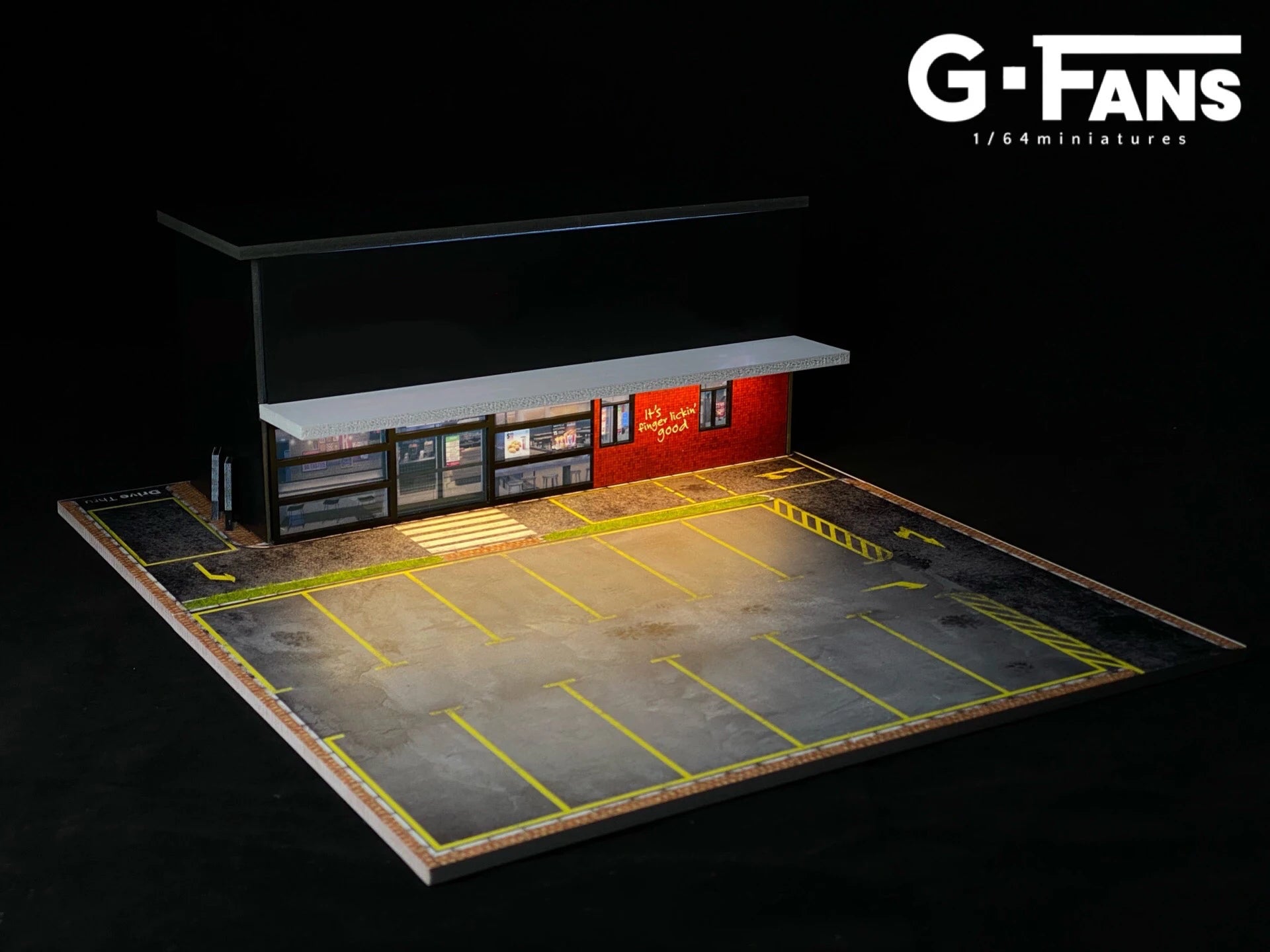 GFans NEW 1:64 Scale Diorama Car Garage Model Parking Lot for Display Gifts Scene Collection Display Car Assembly Scenes Toy