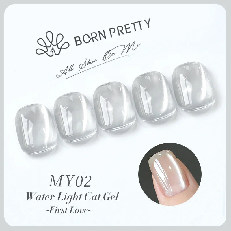 BORN PRETTY 10ml Dark Brown Red Glass Bead Cat Magnetic Gel Nail Polish Semi Permanent Soak Off UV LED Varnish Nail Art Salon