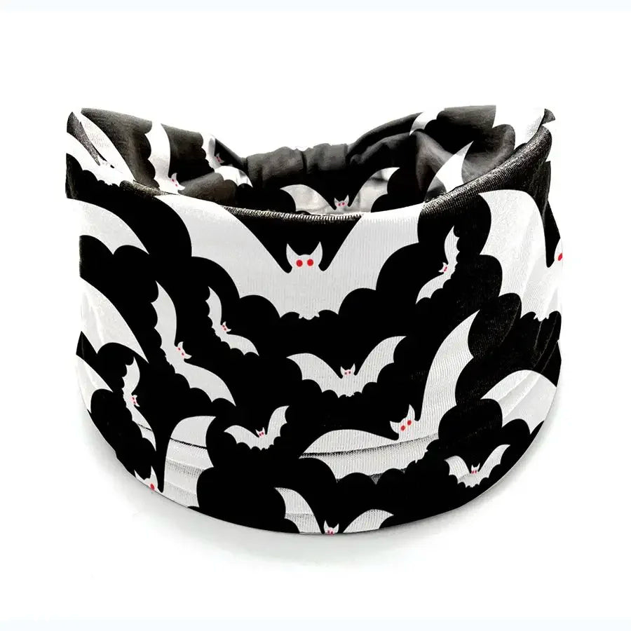 Halloween Headbands For Women Wide Turban Dress Up Costume Headwraps Pumpkin Spider Web Bad Skeleton Hair Band