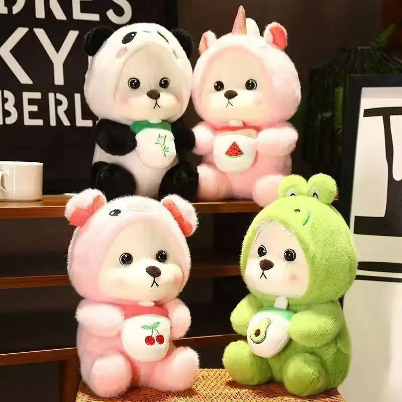 Creative Pig Panda Plush Toy Soft Plush Bear Transformed Animal Doll Cute Sofa Pillow Children's Toy Gift