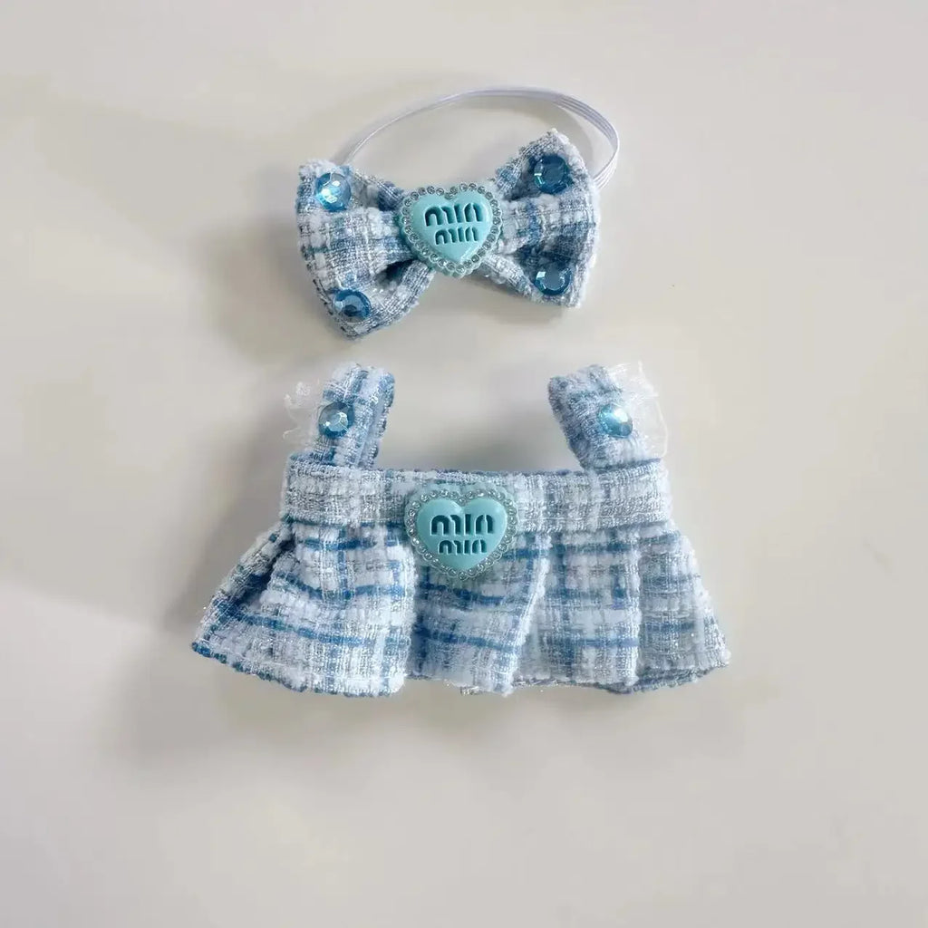 17cm Mini Plush Doll'S Clothes Outfit Accessories For Korea Kpop Exo Labubu Idol suit Clothing Gift，Only clothes and no dolls