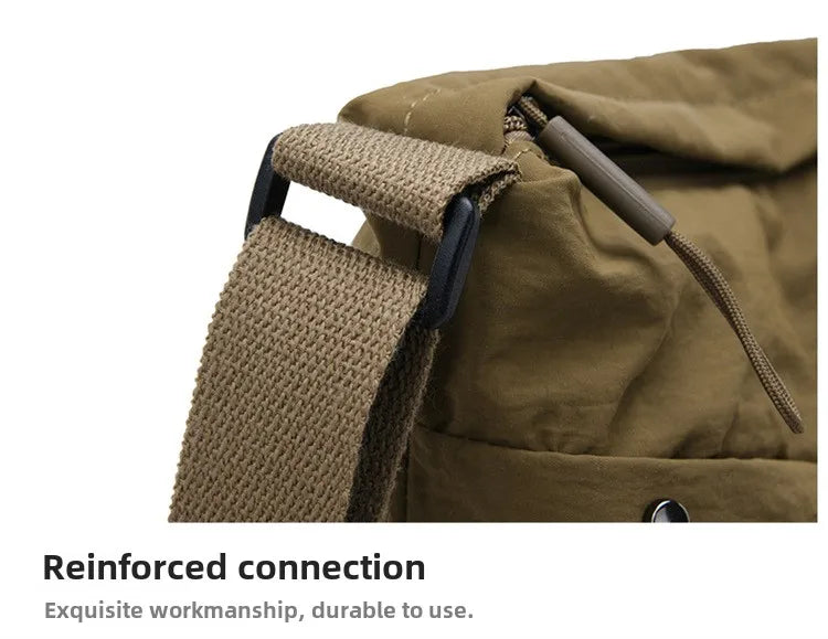 Ultra-light Nylon Crossbody Bag for Women Adjustable Wide Strap Lightweight Women's Bag Zipper Closure Stylish Messenger Bag