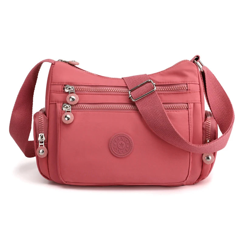 Women Shoulder Bag Handbag Nylon Waterproof  CrossBody Bag Ladies Messenger Bag